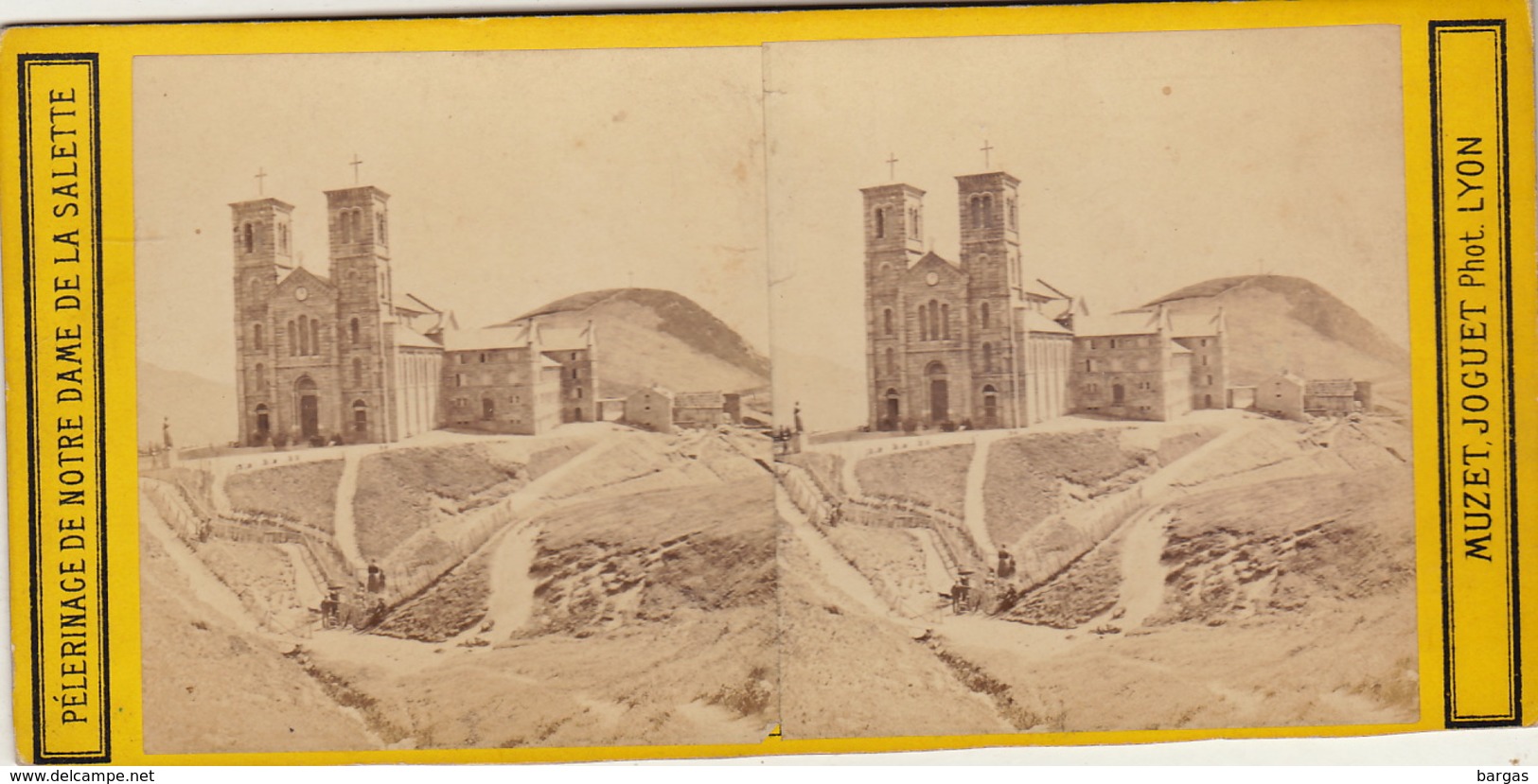 Photo Stéréo Pélerinage De Notre Dame De La Salette Muzet Joguet Photographe Lyon - Stereoscopic