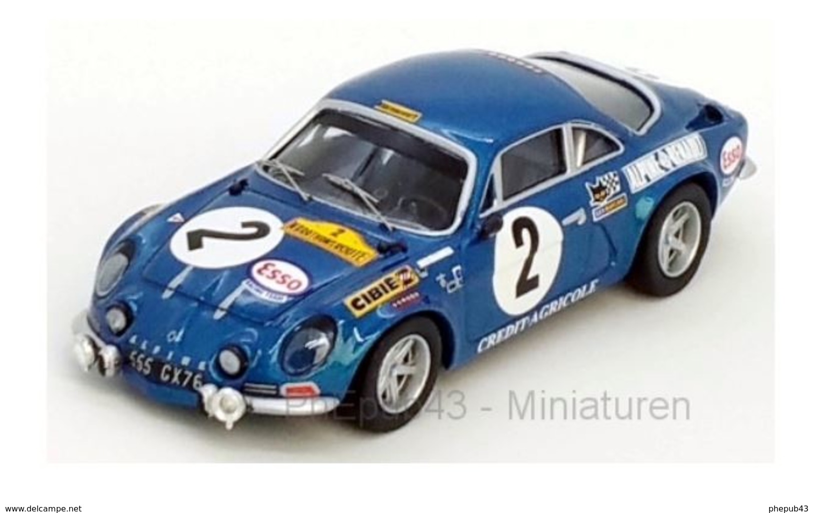 Alpine Renault A110 - Jean-Luc Therier/J.Henry/M.Nusbaumer - 1st Marathon De La Route 1971 #2 - Troféu - Trofeu