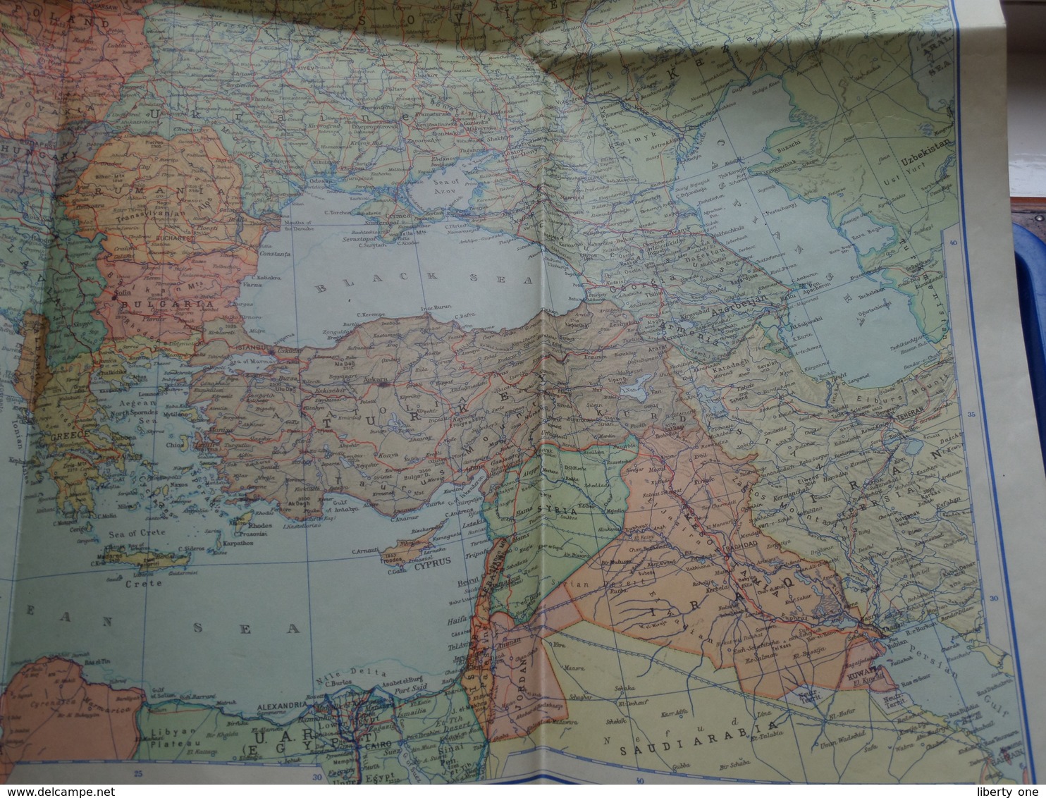 Carte D'Europe LAVA Europakaart : Scale 1 : 10.000.000 Miles / Printed In Switzerland KÜMMERLY & FREY Berne ! - Europa