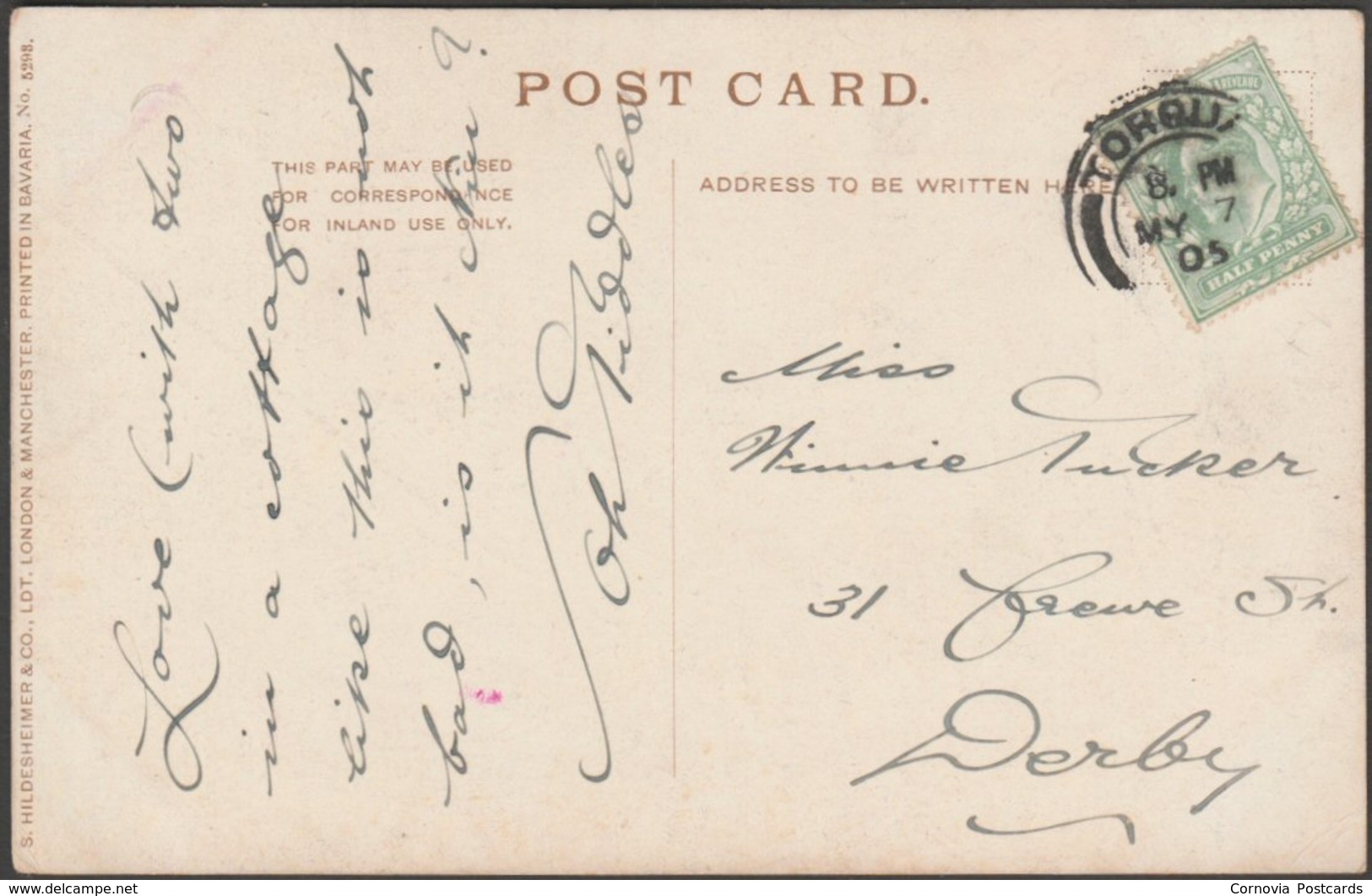 The Digey, St Ives, Cornwall, 1905 - Hildesheimer Postcard - St.Ives