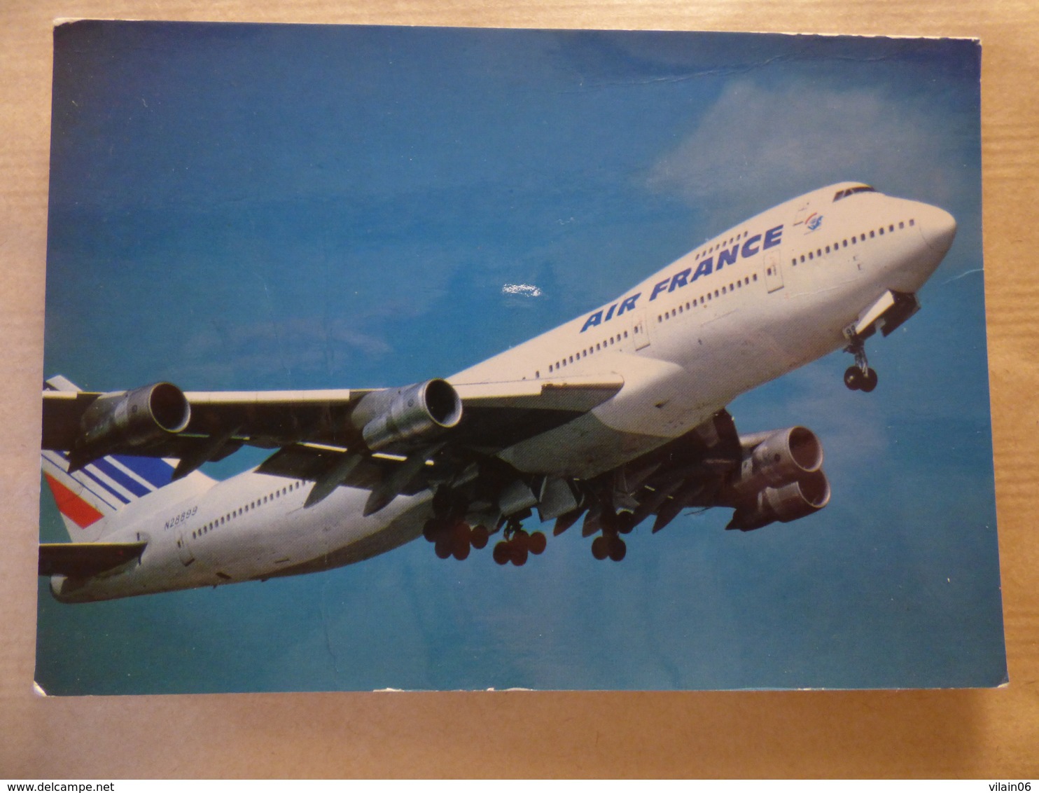 AIRLINE ISSUE / CARTE COMPAGNIE       AIR FRANCE  B 747 - 1946-....: Ere Moderne