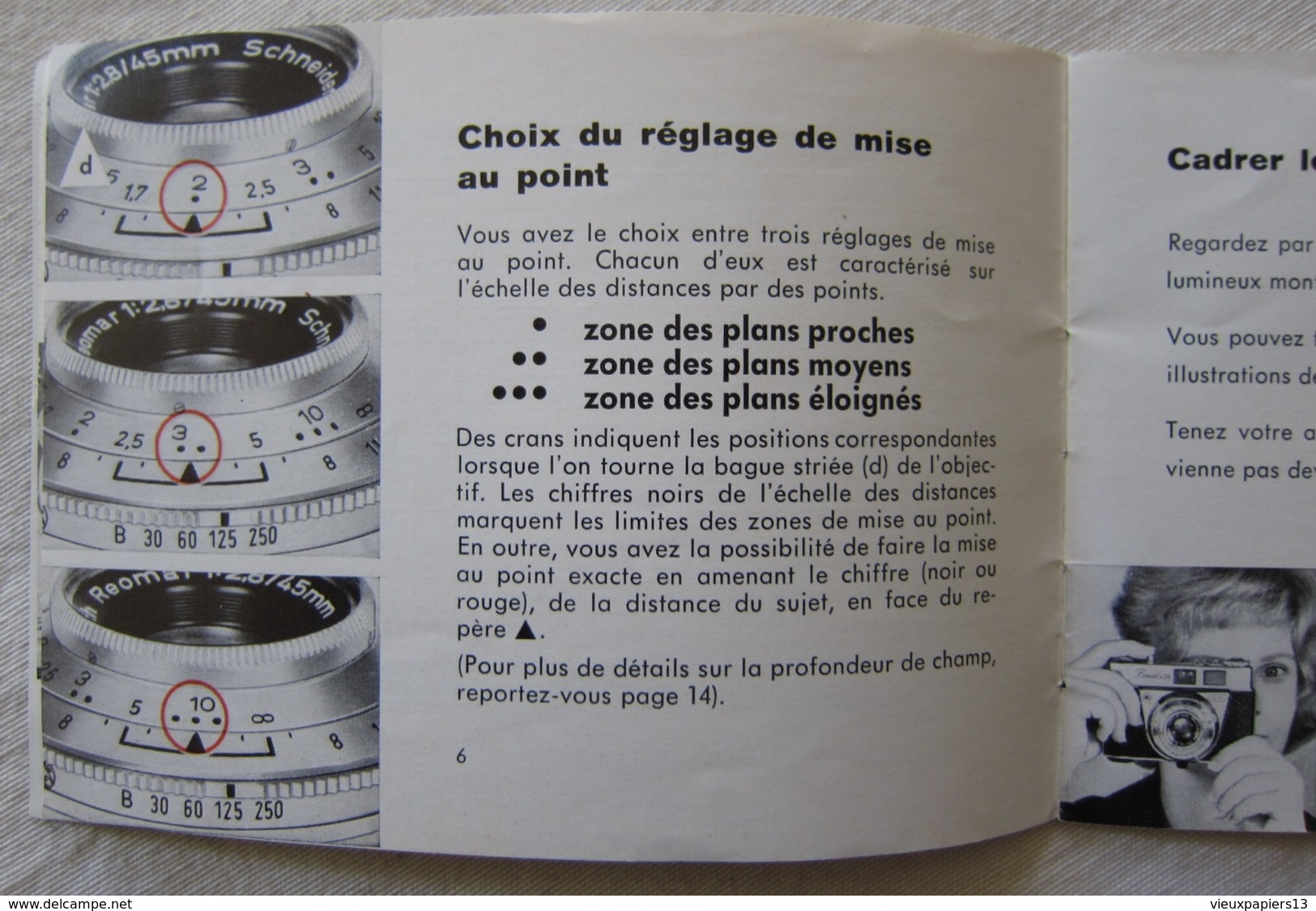 Notice D'emploi Appareil Photo Kodak Rétinette IA Camera - 1960s - Matériel & Accessoires