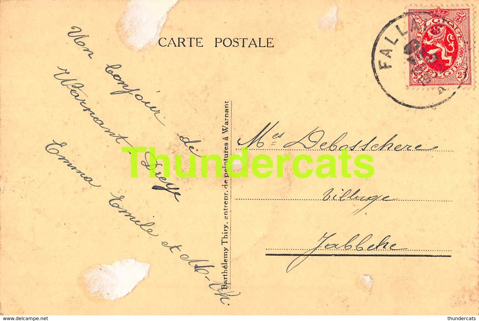 CPA WARNANT UN  BEAU COIN CACHET FALLAIS VILLERS LE BOUILLET - Villers-le-Bouillet