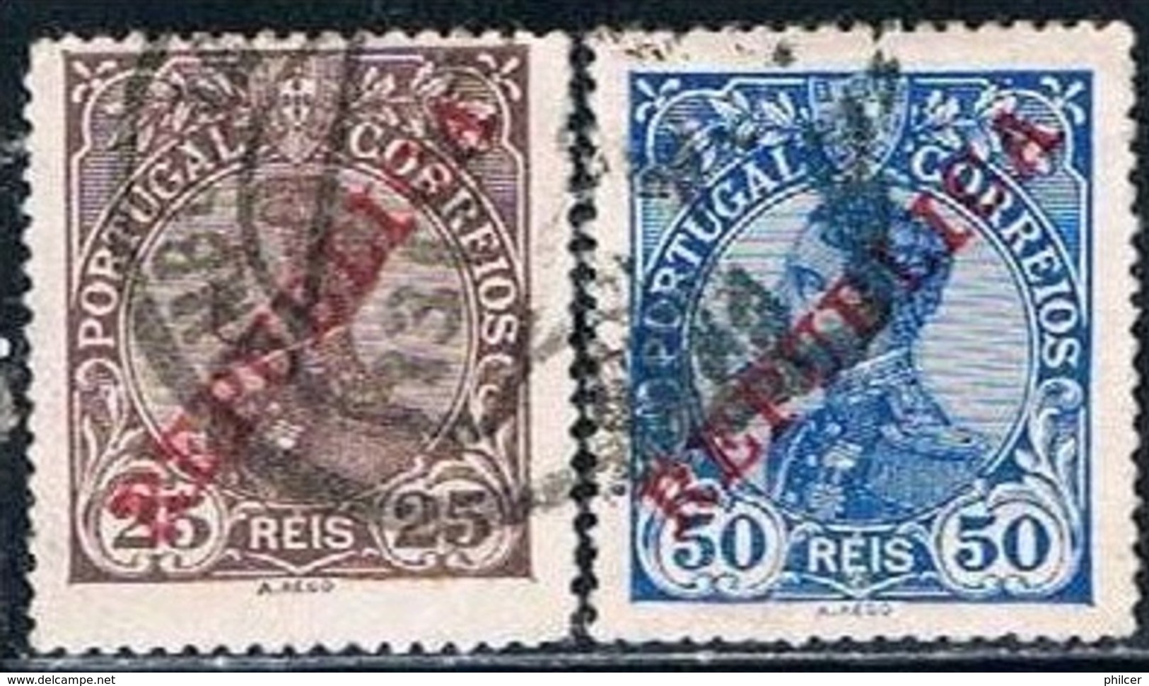 Portugal, 1910, # 175/6, Used - Oblitérés