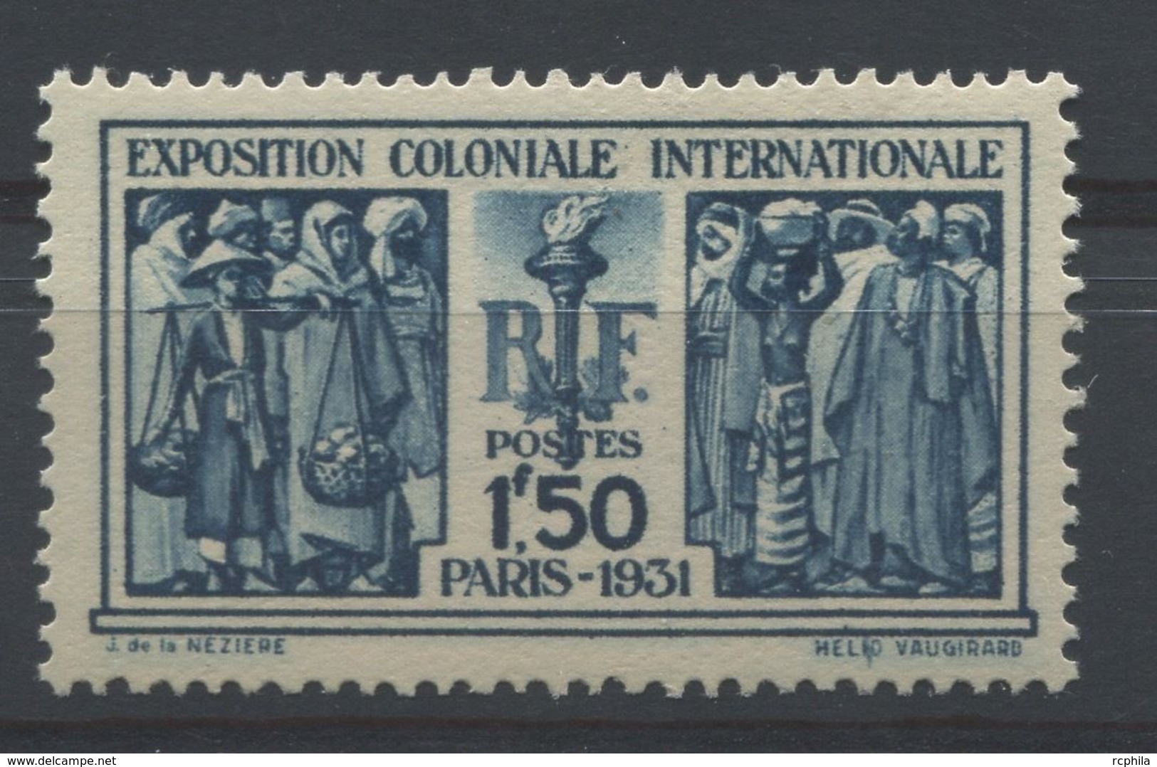 RC 15846 FRANCE N° 274 COTE 110€ - 1F50 BLEU EXPOSITION COLONIALE NEUF ** MNH TB - Ungebraucht