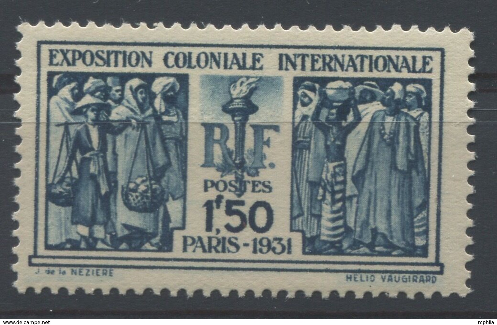 RC 15848 FRANCE N° 274 COTE 110€ - 1F50 BLEU EXPOSITION COLONIALE NEUF ** MNH TB - Unused Stamps