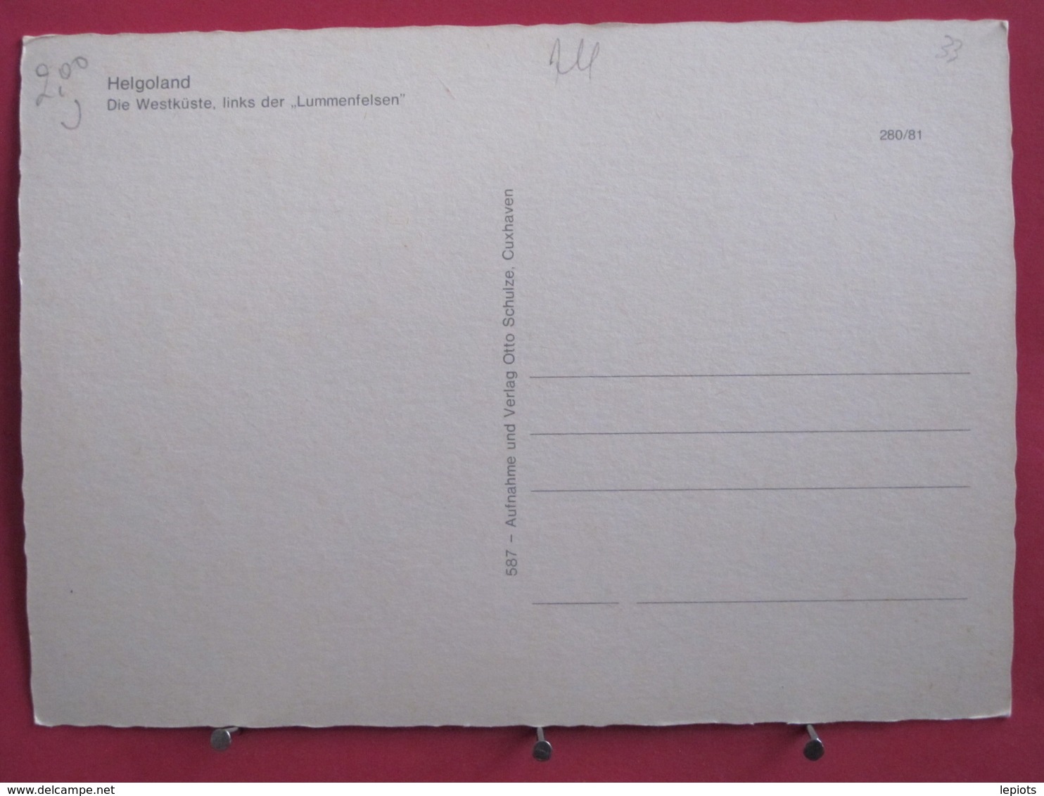 Visuel Très Peu Courant - Allemagne - Die Westküste Links Der Lummenfelsen - Recto Verso - Helgoland