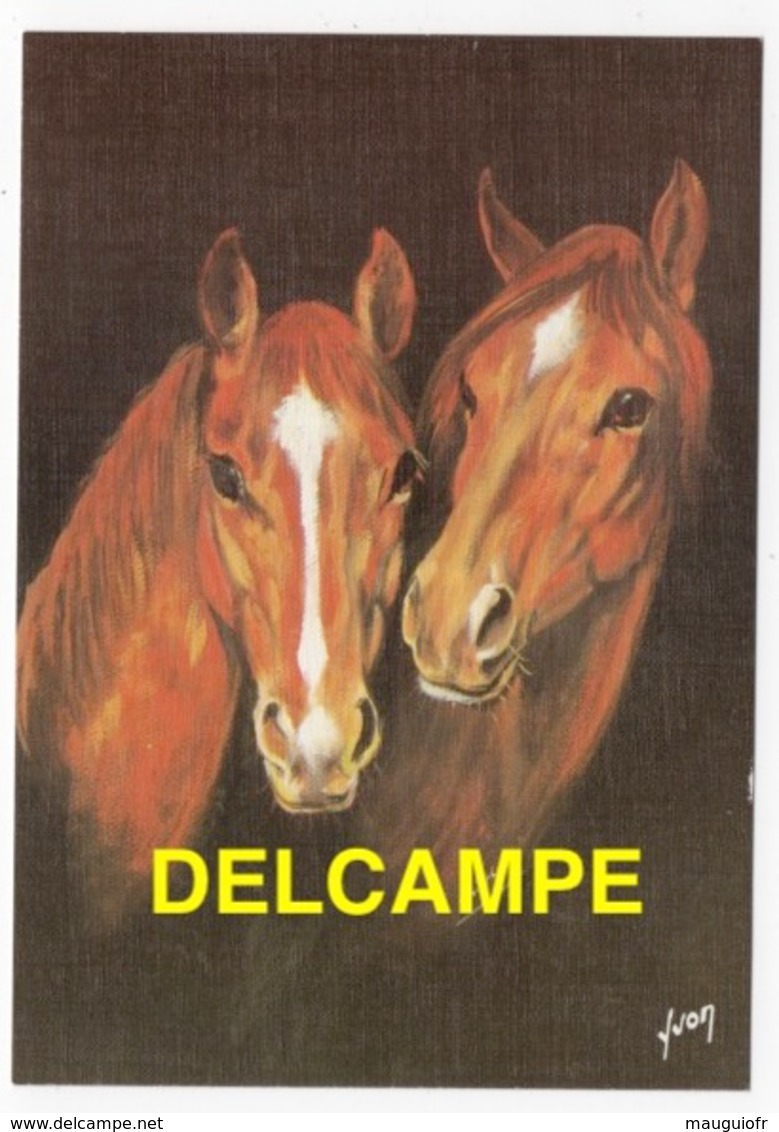 DF / ANIMAUX / CHEVAUX / TÊTES DE DEUX CHEVAUX PAR SCHRUB - Cavalli