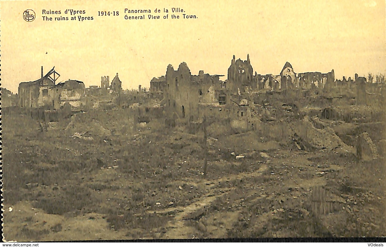 CPA - Belgique - Ieper - Ypres - Panorama De La Ville - Ieper