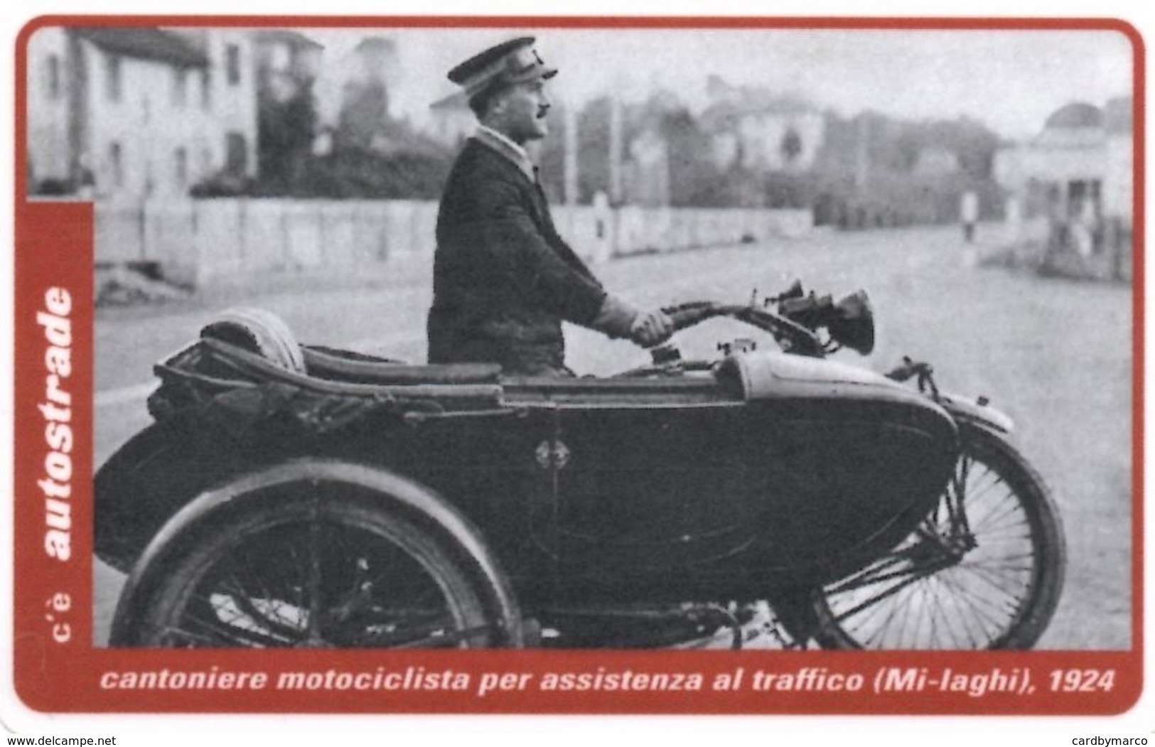 *ITALIA: VIACARD - MI-LAGHI - CANTONIERE MOTOCICLISTA, 1924 (L. 50000)* - Usata - Altri & Non Classificati