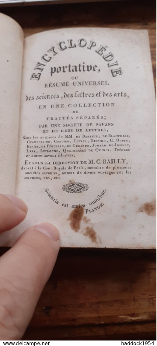 Résumé Complet D'astronomie BAILLY Encyclopédie Portative 1825 - Astronomie