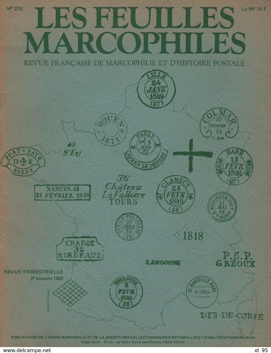 Les Feuilles Marcophiles - N°222 - Voir Sommaire - Frais De Port 2€ - Philatélie Et Histoire Postale