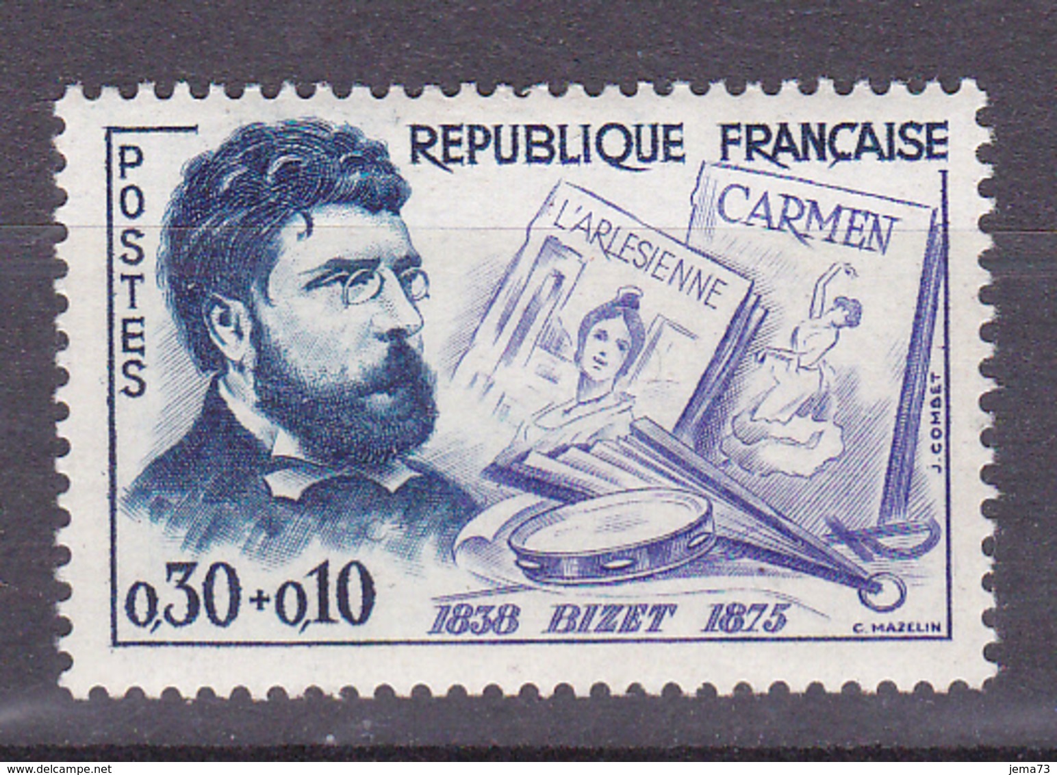 N° 1261 Célèbrités:Georges Bizet:  Un Timbre Neuf Impeccable Sans Charnière - Unused Stamps