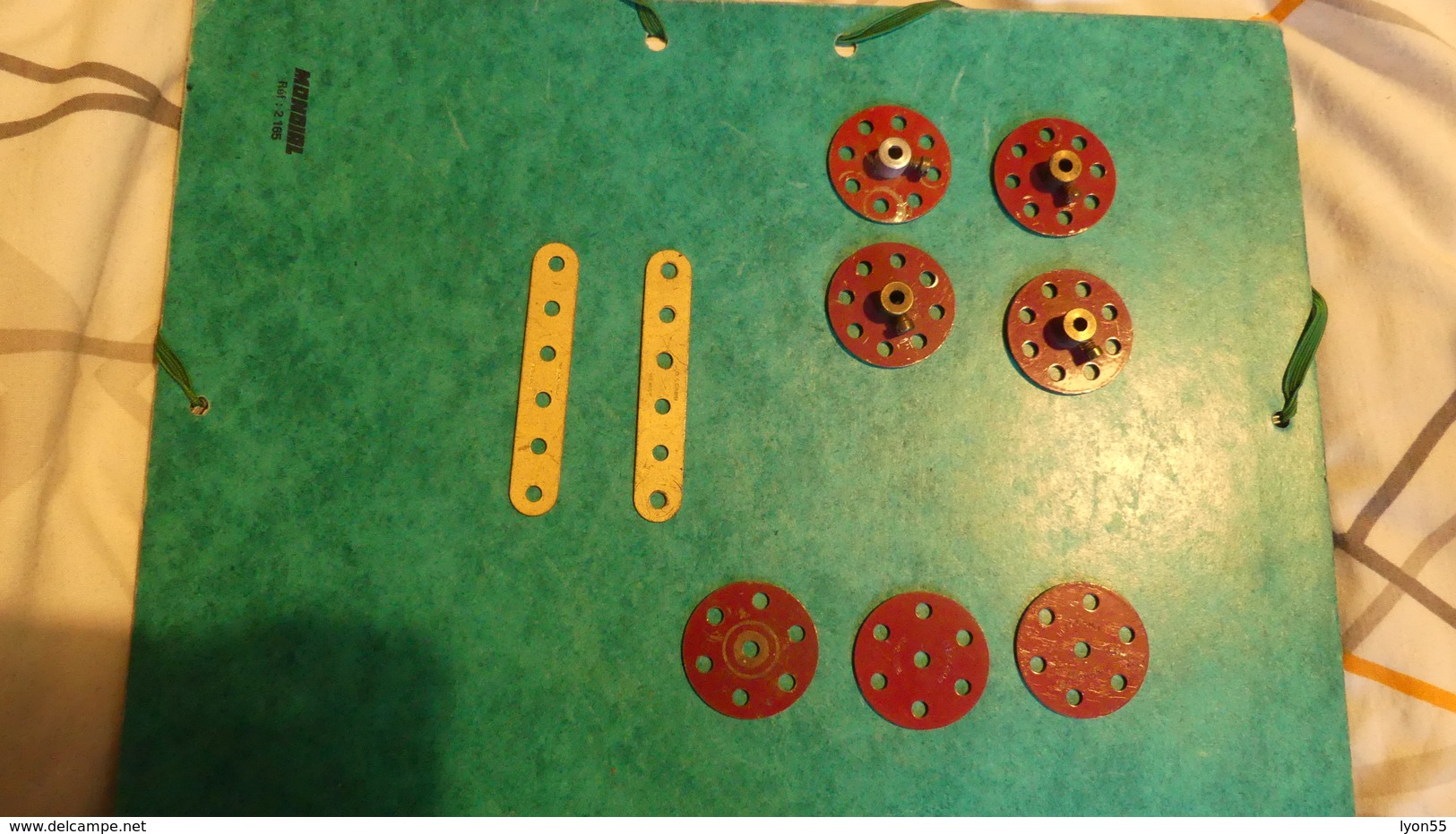 Lot De 394 Pièces Meccano Des Années 60 Yc Moteur à Ressort Avec Clef  Et Sachet De Visserie - Meccano