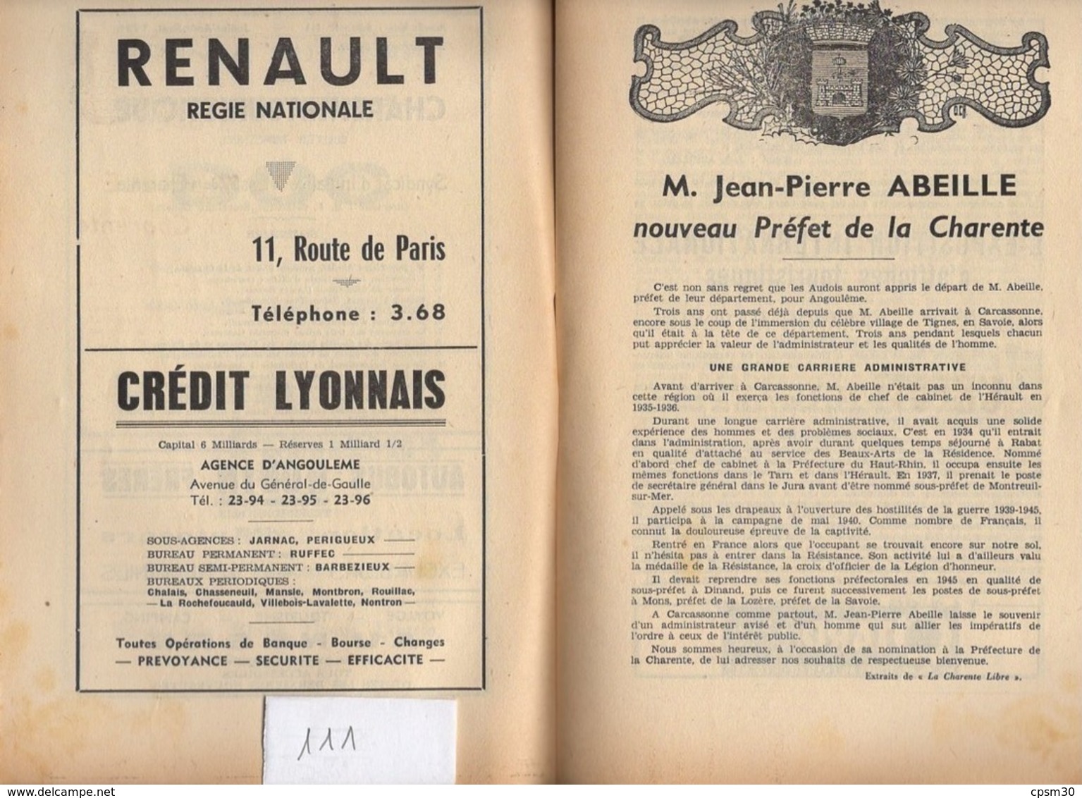 Revues "La Charente Touristique" Six Revues N° 105, 111, 117, 118, 120 Et 123, 1955 à 1959 - Poitou-Charentes