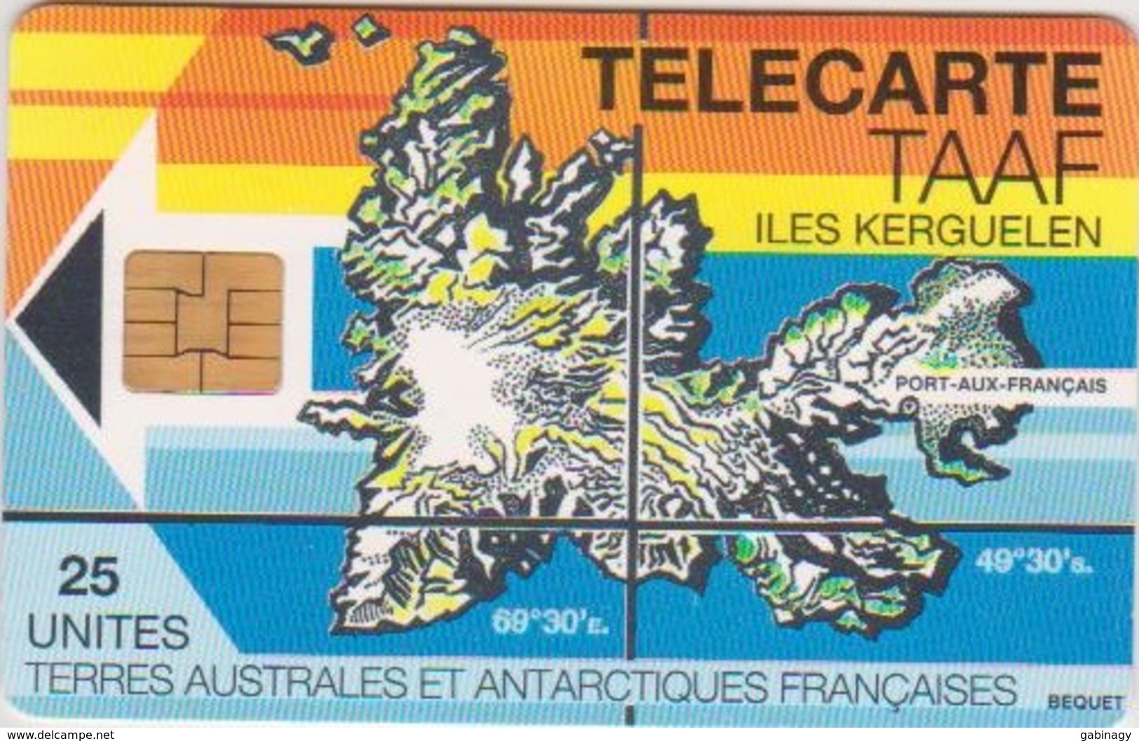 TAAF - MAP OF KERGUELEN - 1.500EX. - TAAF - Territorios Australes Franceses