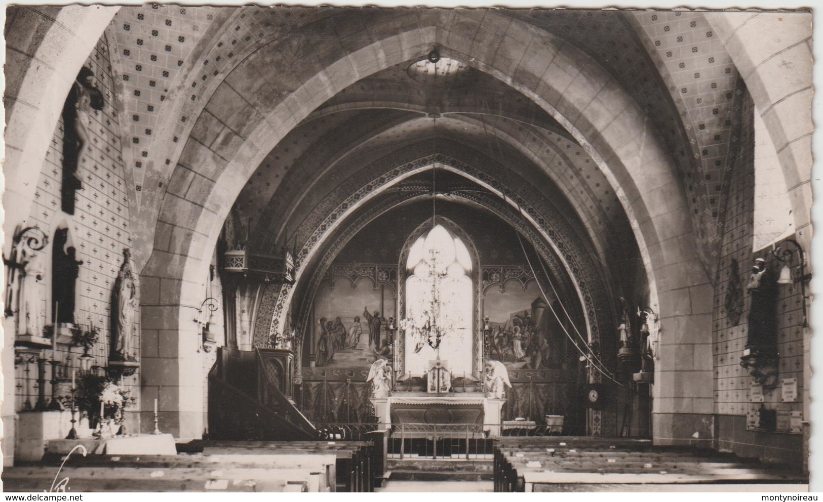 Niévre :  MOUX : Int. D El '  église   1956 - Autres & Non Classés