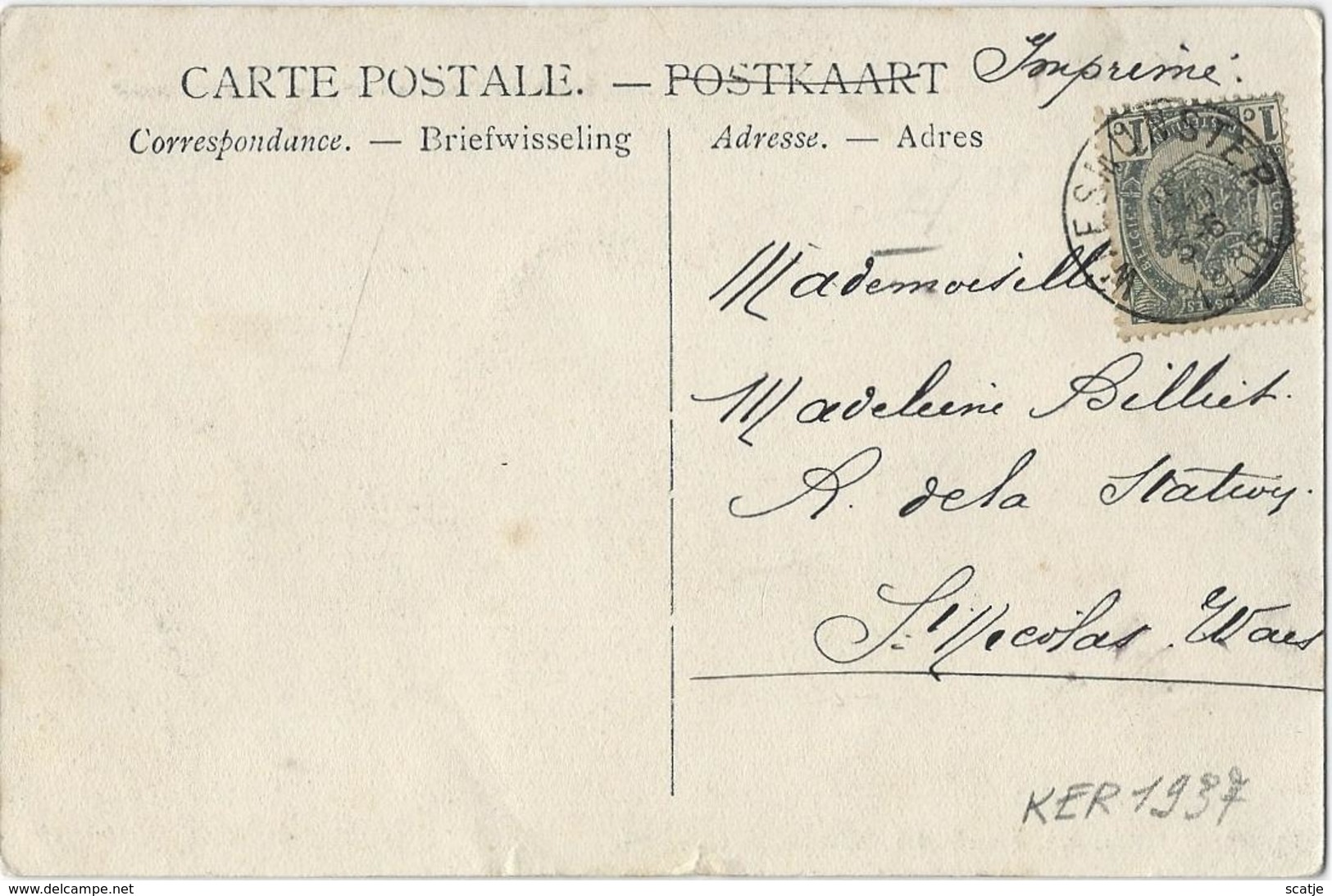 Waesmunster.   -   Vierschaar.    -   1906   Naar   St. Nicolas Waes - Waasmunster
