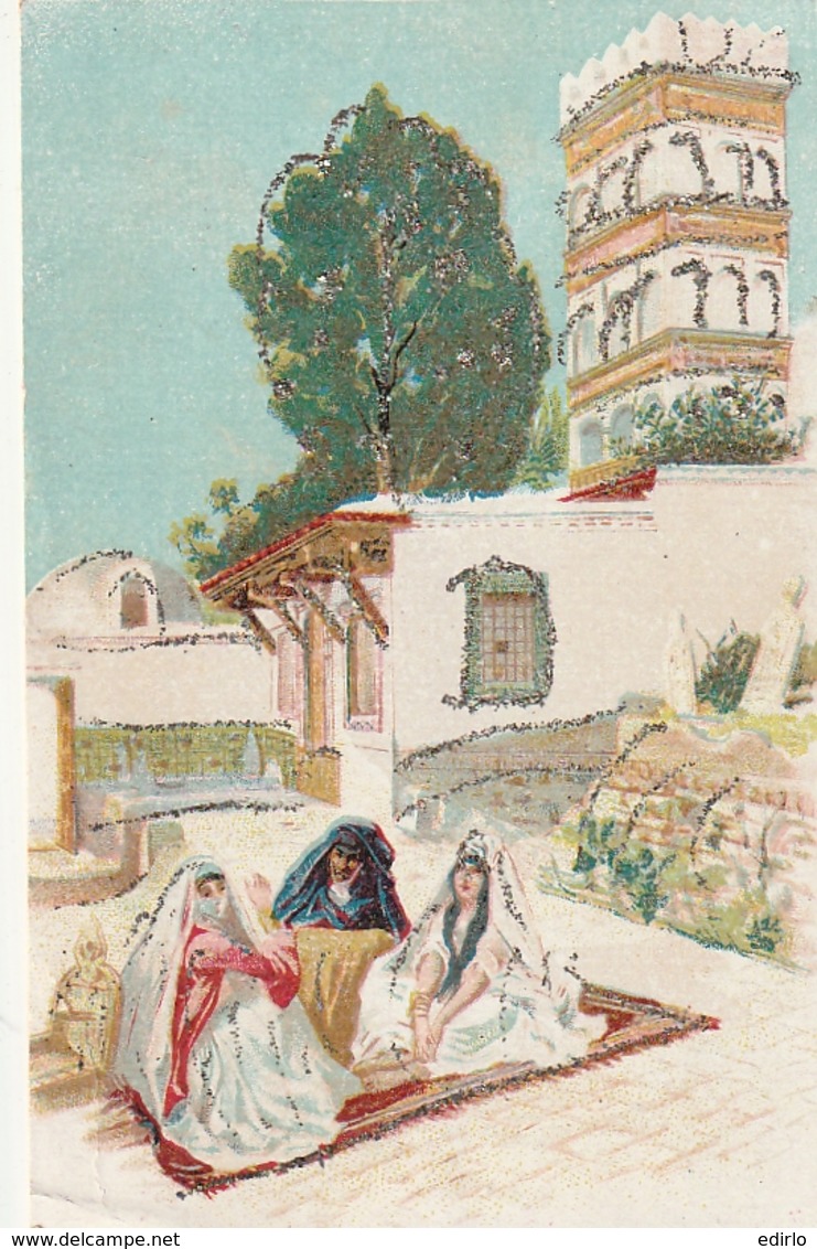 *** Illustrateur *** ALGERIE / MAROC  Ville Algérienne Par Illustrateur - Avec Strass .. Nouvel An ?? - 1900-1949