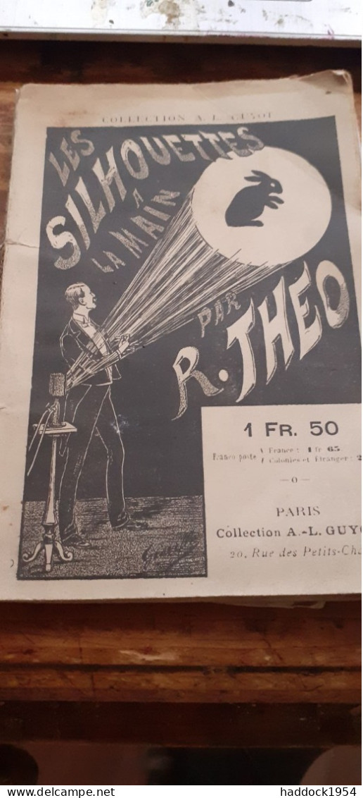 Les Silhouettes à La Main R.THEO Guyot 1880 - Giochi Di Società