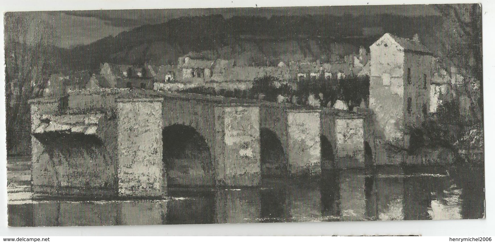 78 Mantes La Jolie Ancien Pont De Limay Carte Double 9,7x21,3 Cm - Mantes La Jolie