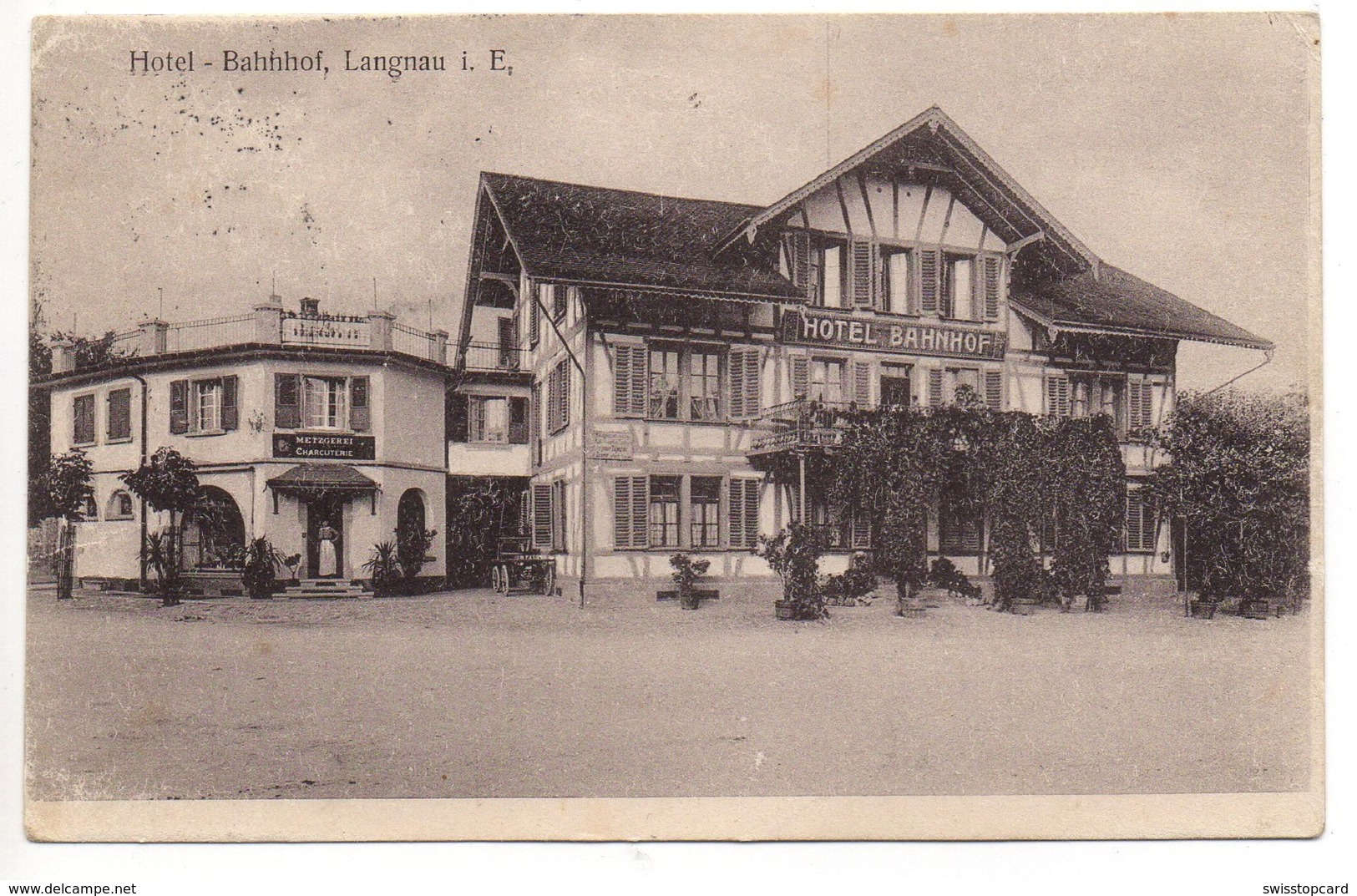 LANGNAU I.E. Hotel Bahnhof Metzgerei Charcuterie - Langnau Im Emmental