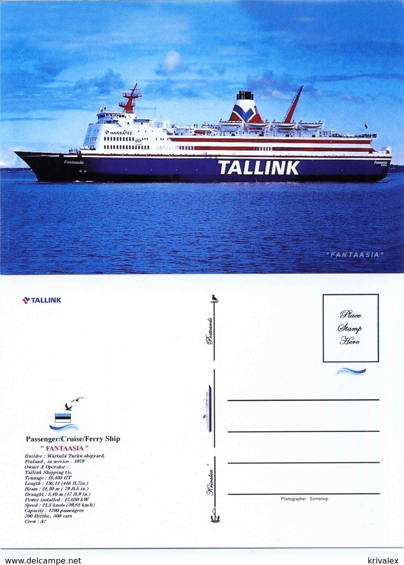 Ship Postcards - Passenger   Ship " Fantasia   "    Read Description - Other & Unclassified