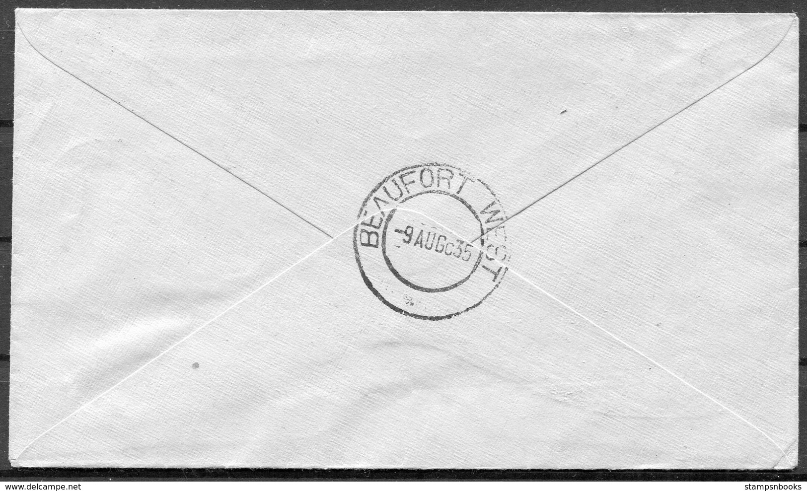 1935 South Africa, Cape Town - Beaufort West, SAA First Flight, Airmail Cover - Poste Aérienne