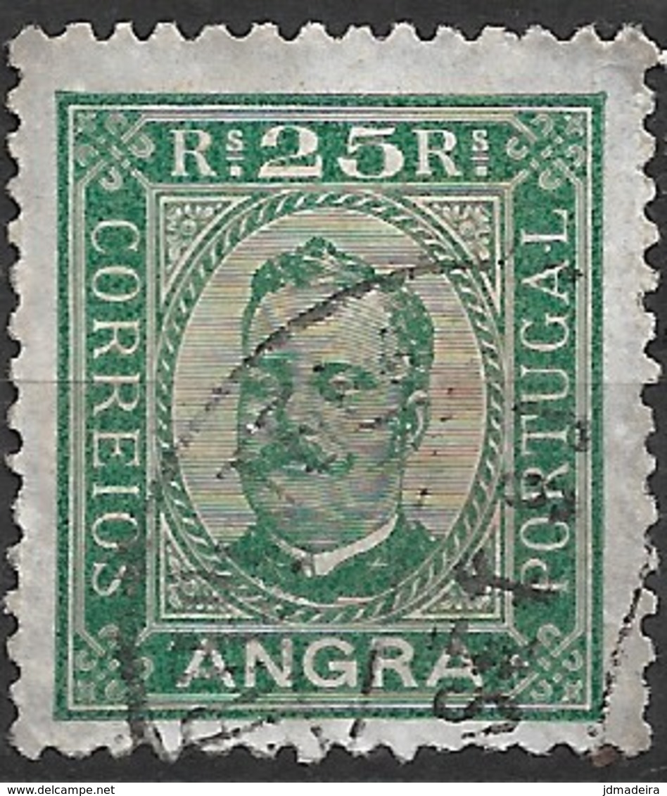 Angra – 1892 King Carlos 25 Réis Perforation 11 3/4 - Angra