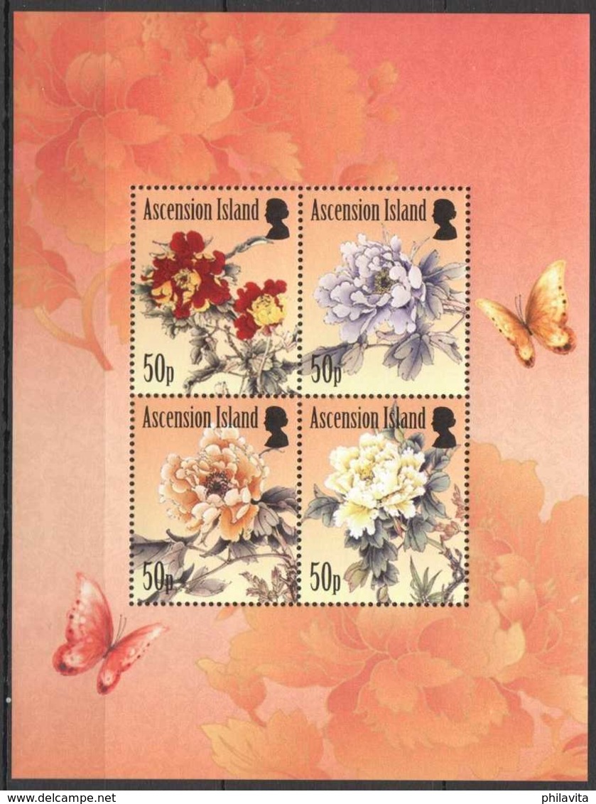 2011 Ascension Peonies Festival In Luoyang China - Sheetlet MNH** MiNr. MiNr. 1143 - 1146 (Block 68) - Ascensión