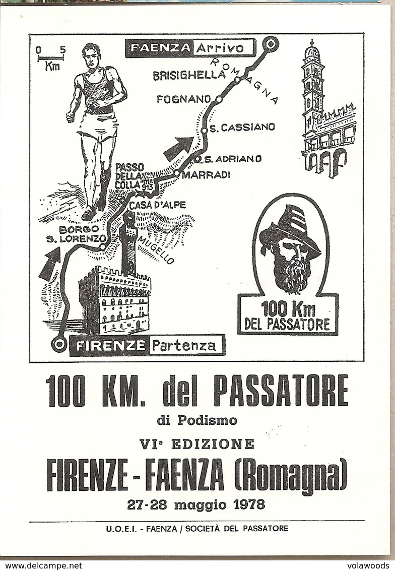 Italia - Cartolina Con Annullo Speciale: 6° 100 Km Del Passatore - Faenza (RA) - 1976 - 1971-80: Marcofilie