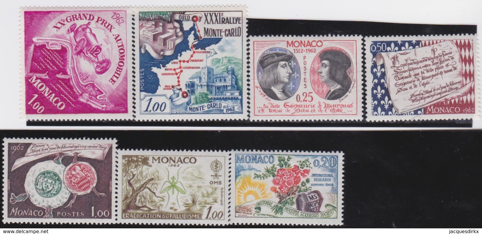 Monaco  .    Yvert    .    574/580       .     **   .   Neuf SANS  Charniere   .   /  .   MNH - Unused Stamps