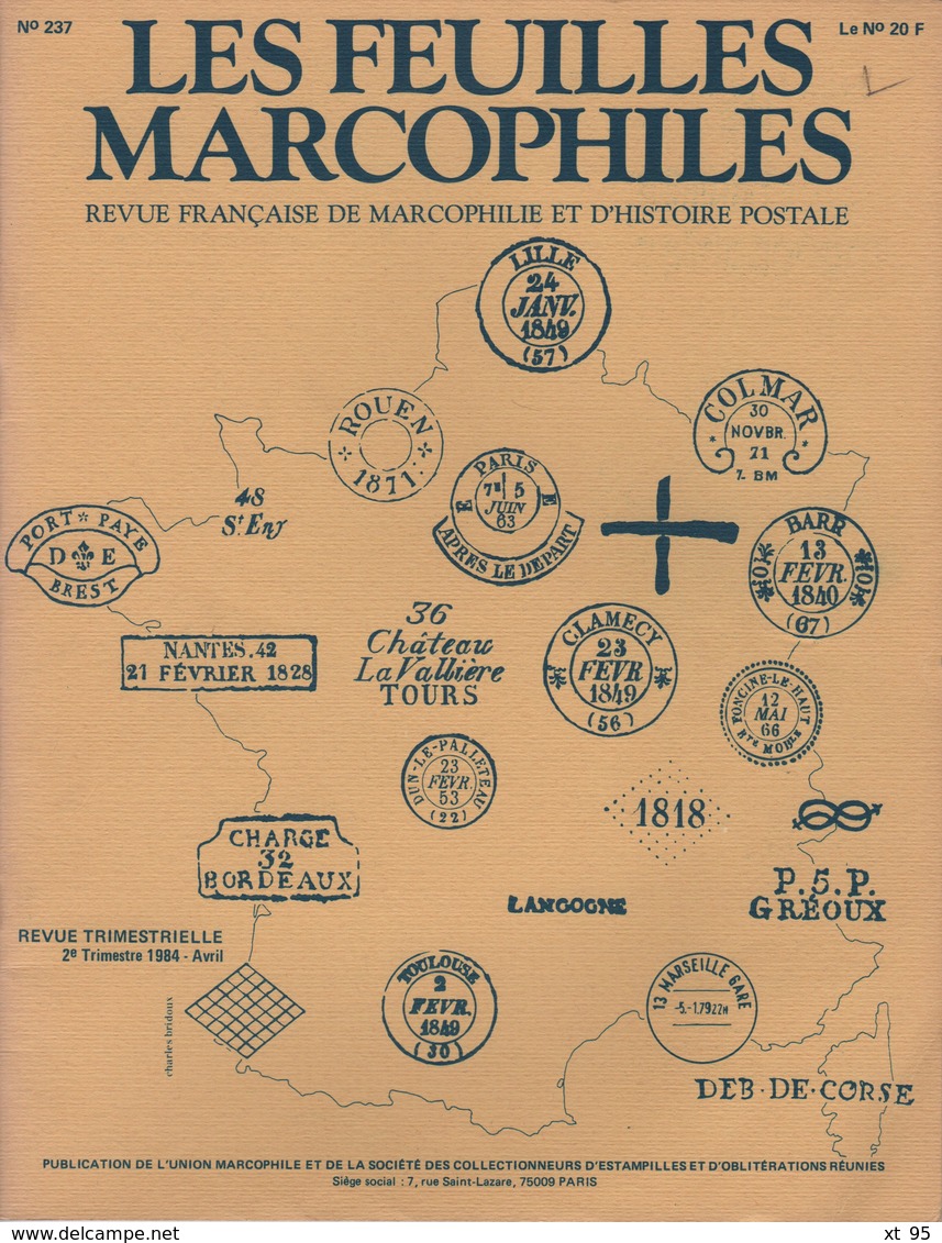 Les Feuilles Marcophiles - N°237 - Voir Sommaire - Frais De Port 2€ - Filatelia E Storia Postale