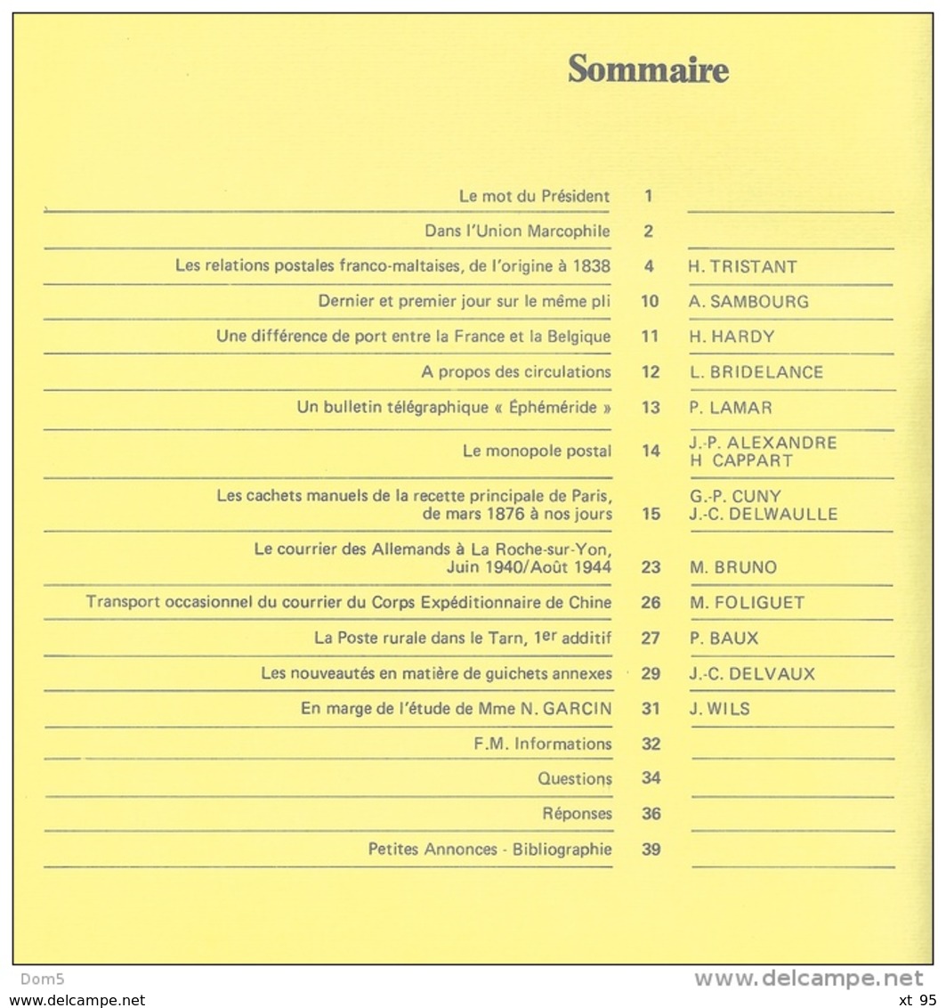 Les Feuilles Marcophiles - N°245 - Voir Sommaire - Frais De Port 2€ - Philatélie Et Histoire Postale