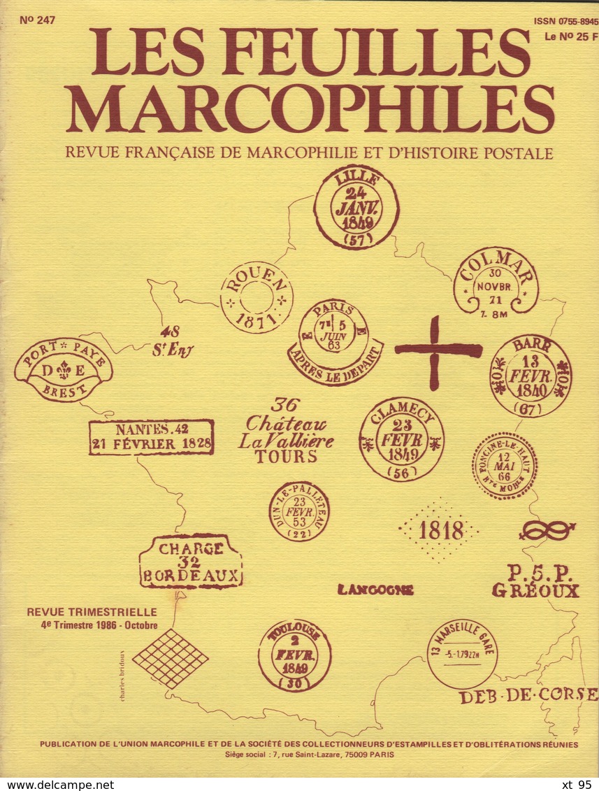 Les Feuilles Marcophiles - N°247 - Voir Sommaire - Frais De Port 2€ - Philatélie Et Histoire Postale