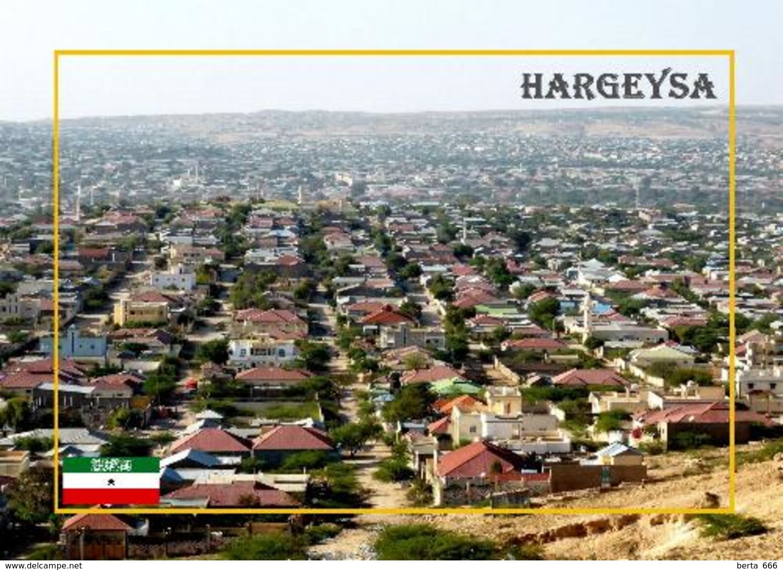 Somalia Somaliland Hargeisa Overview Hargeysa New Postcard - Somalia