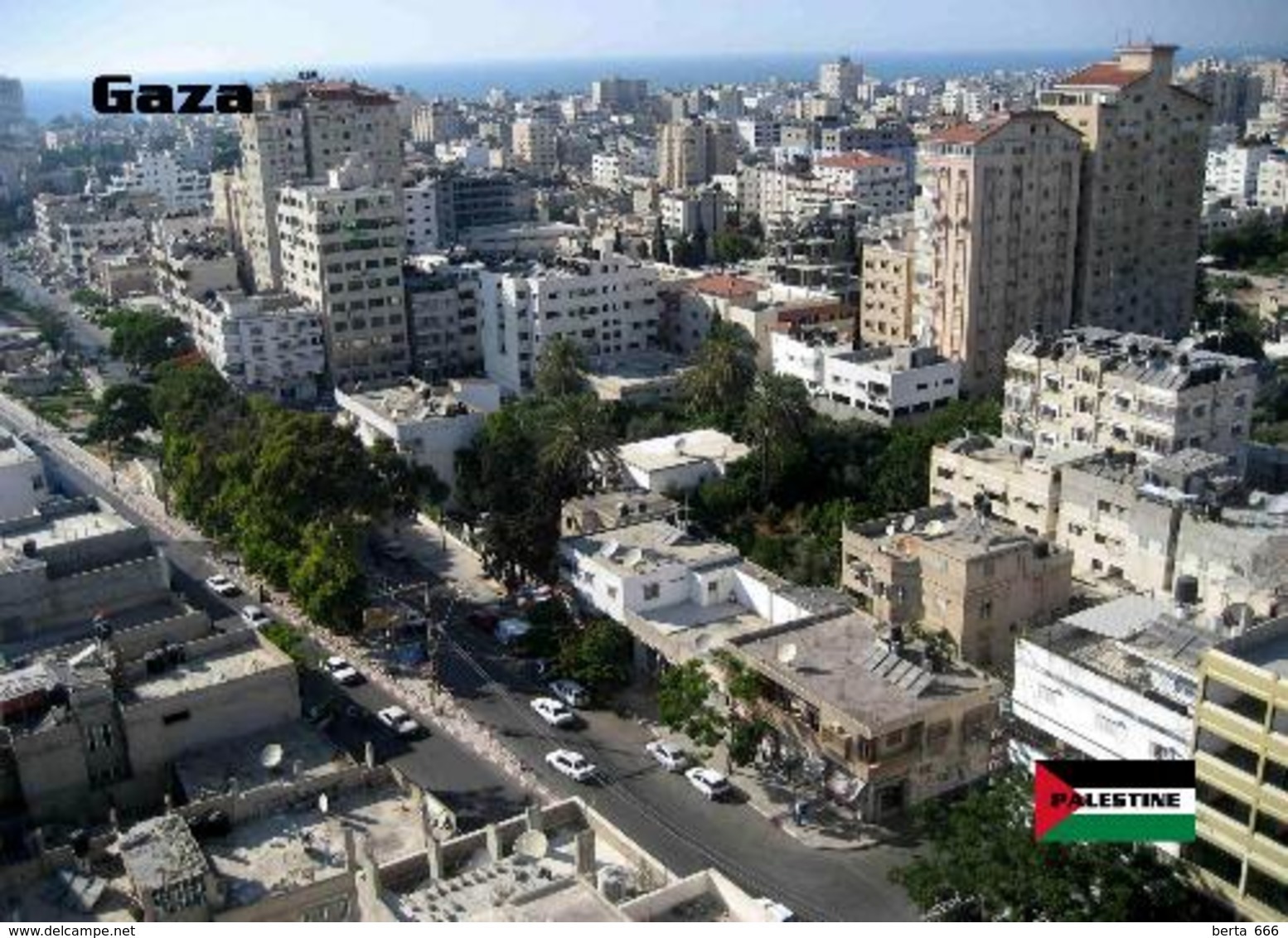 Palestine Gaza City Overview New Postcard Palästina AK - Palestine