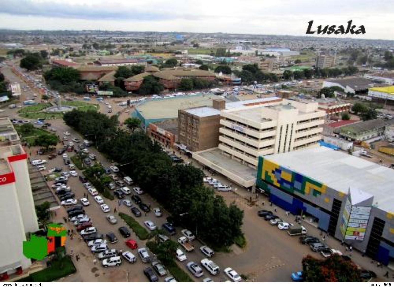Zambia Lusaka Aerial View New Postcard Sambia AK - Sambia