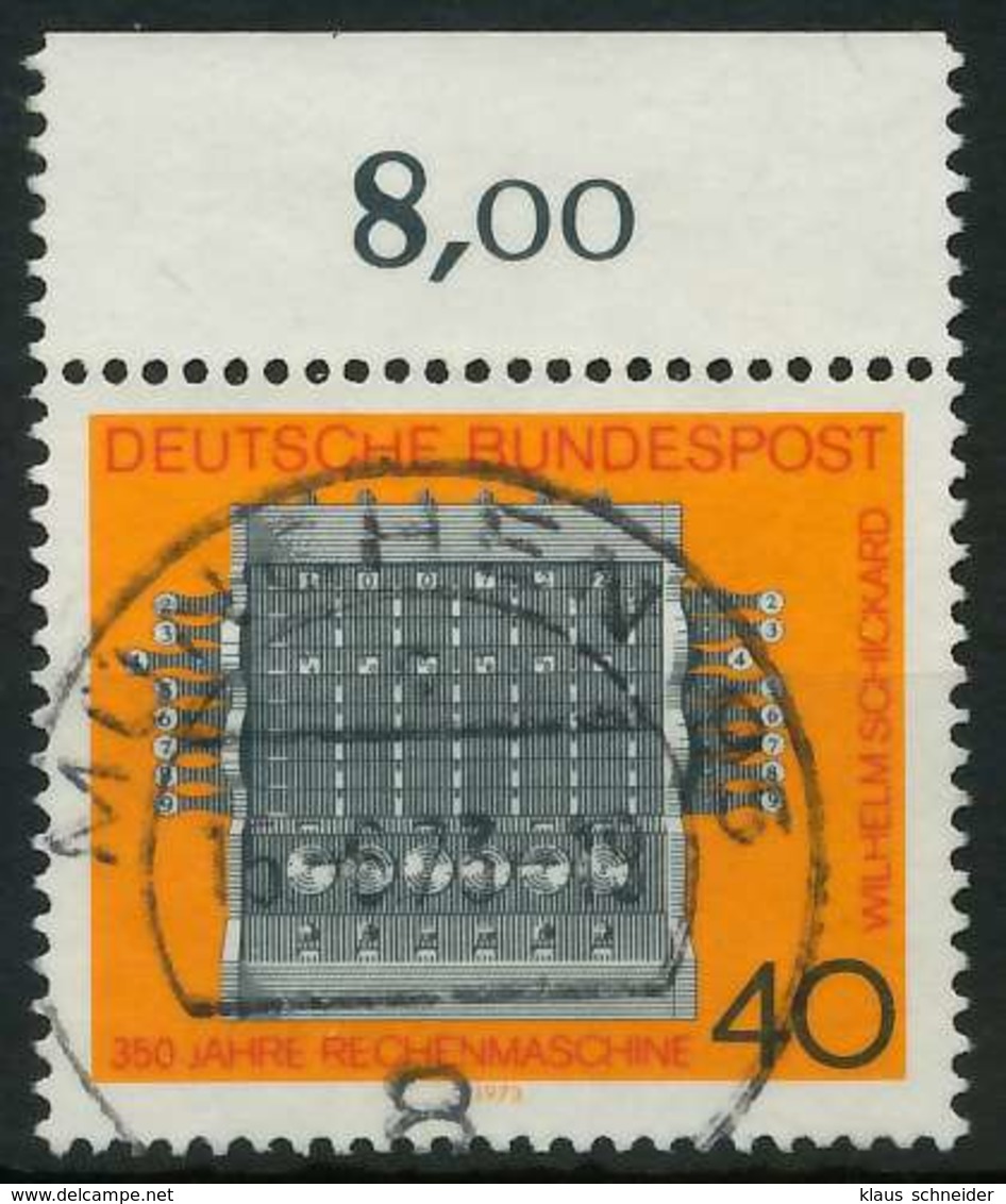 BRD 1973 Nr 778 Zentrisch Gestempelt ORA X84FED2 - Gebraucht