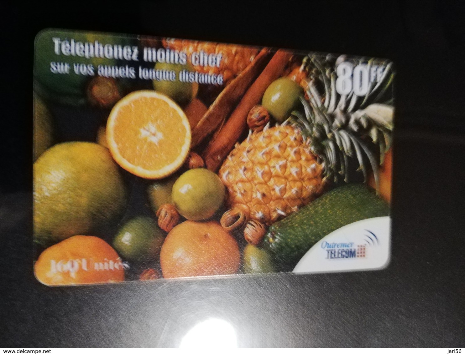 Phonecard St Martin French OUTREMER TELECOM   80 Ff Fruits - Antillen (Frans)