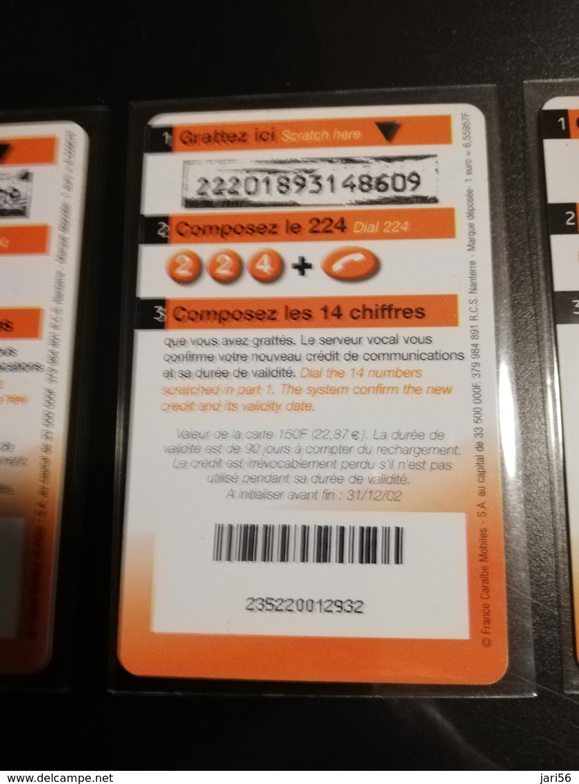 Phonecard St Martin French  ORANGE SERIE 70,150,250 Units Date:31-12-02 RR  **024 ** - Antilles (Françaises)