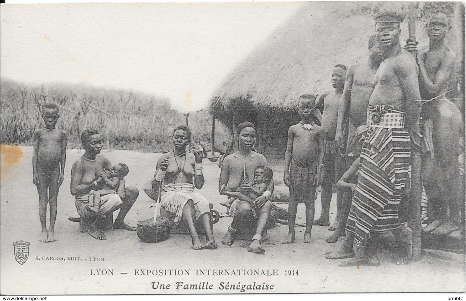 LYON - Exposition Internationale 1914 - Une Famille Sénégalaise - Exhibitions