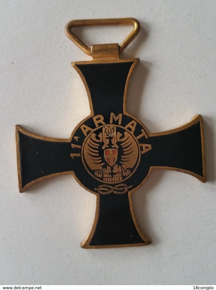 Medaglia Croce Commemorativa 11 Armata, Veemenza E Tenacia 1940. - Italie