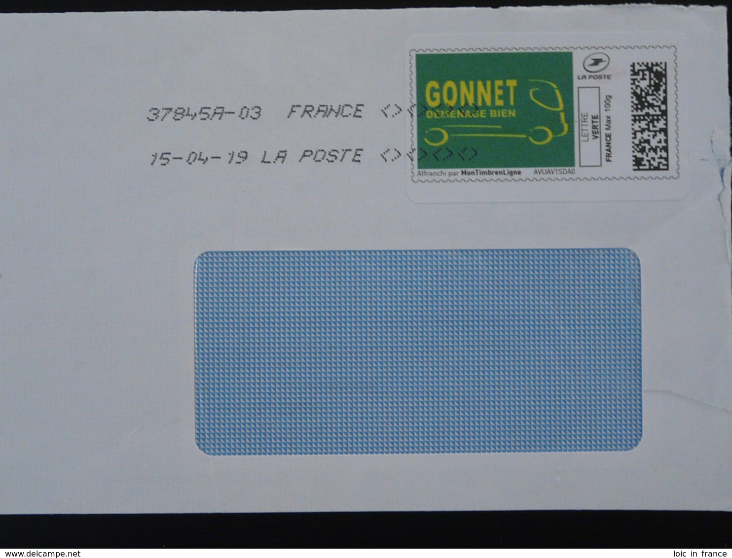 Déménagement Camion Truck Timbre En Ligne Montimbrenligne Sur Lettre (e-stamp On Cover) TPP 4952 - Altri & Non Classificati