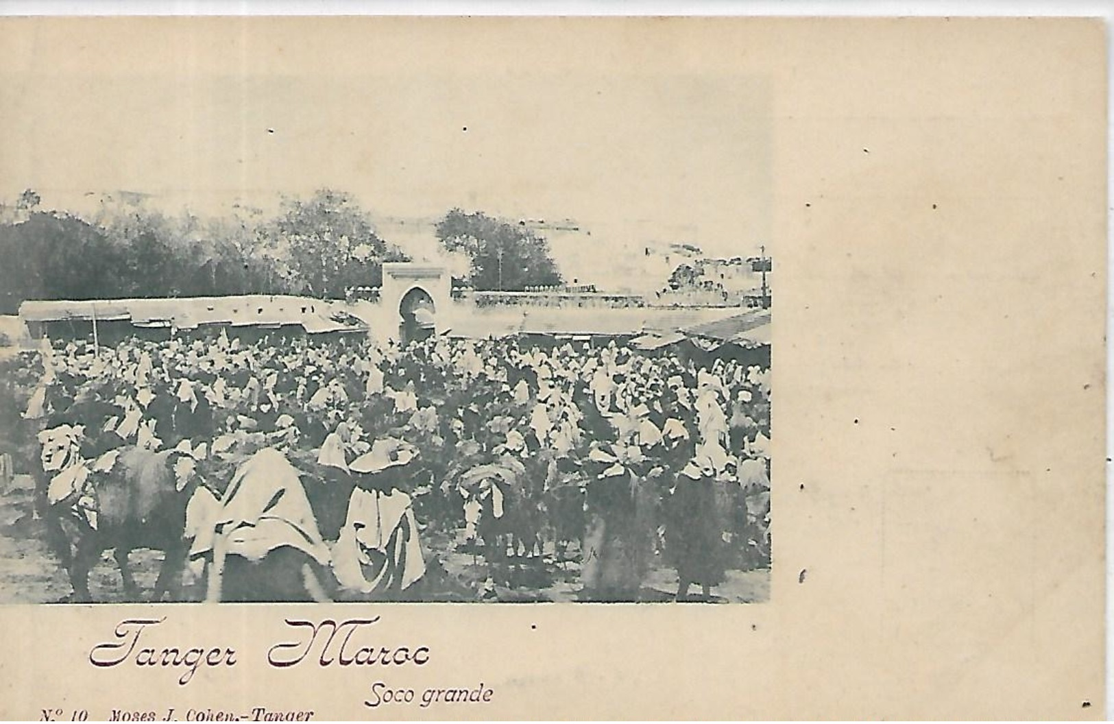 Maroc, TANGER, Soco Grande,animations, Scan Recto-Verso - Tanger