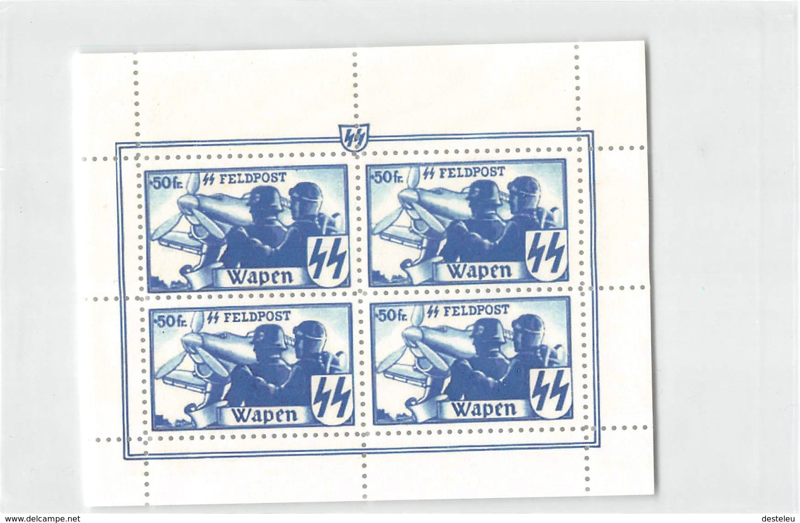 Reich Nazi Germany Postage Flemish Legion  WAFFEN SS FELDPOST Stamps - Unused Stamps