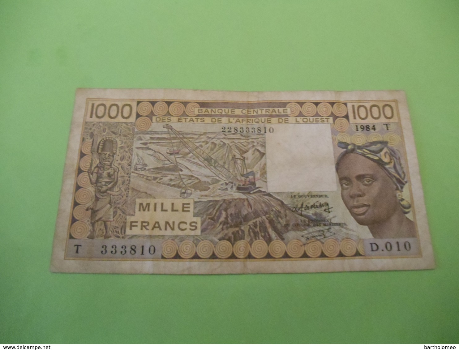 Togo , BCEAO , 1000 Francs 1984 , Signature 19 - Togo