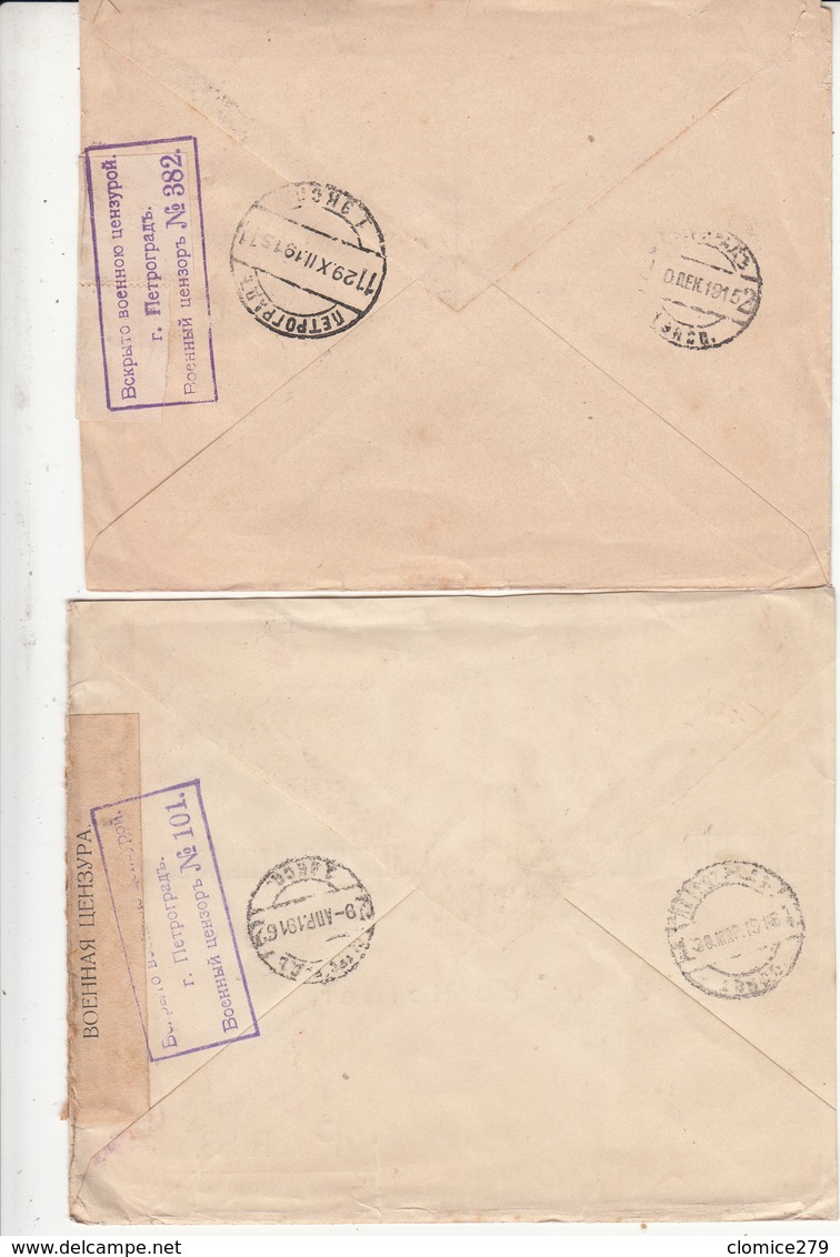 GUERRE 1914/18    8 Enveloppes 1916   Vers Paris  France   Scan  Recto Verso - Lettres & Documents