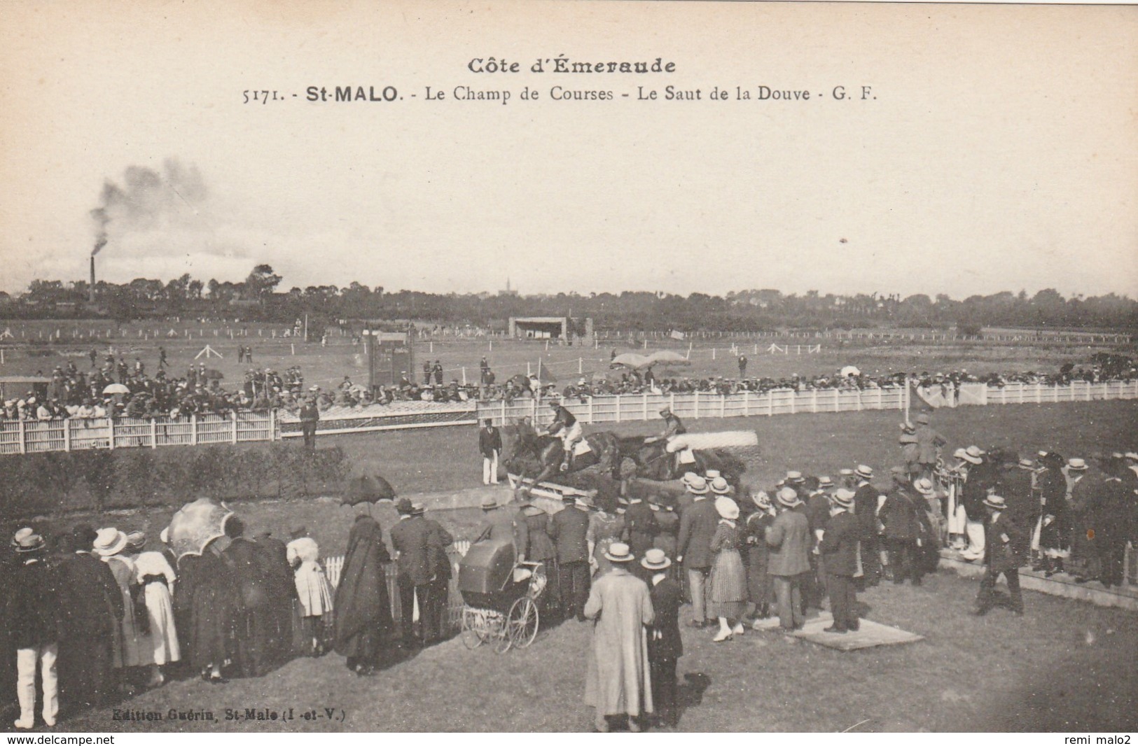 CARTE POSTALE   SAINT MALO 35   Le Champ De Course.Le Saut De La Douve - Saint Malo