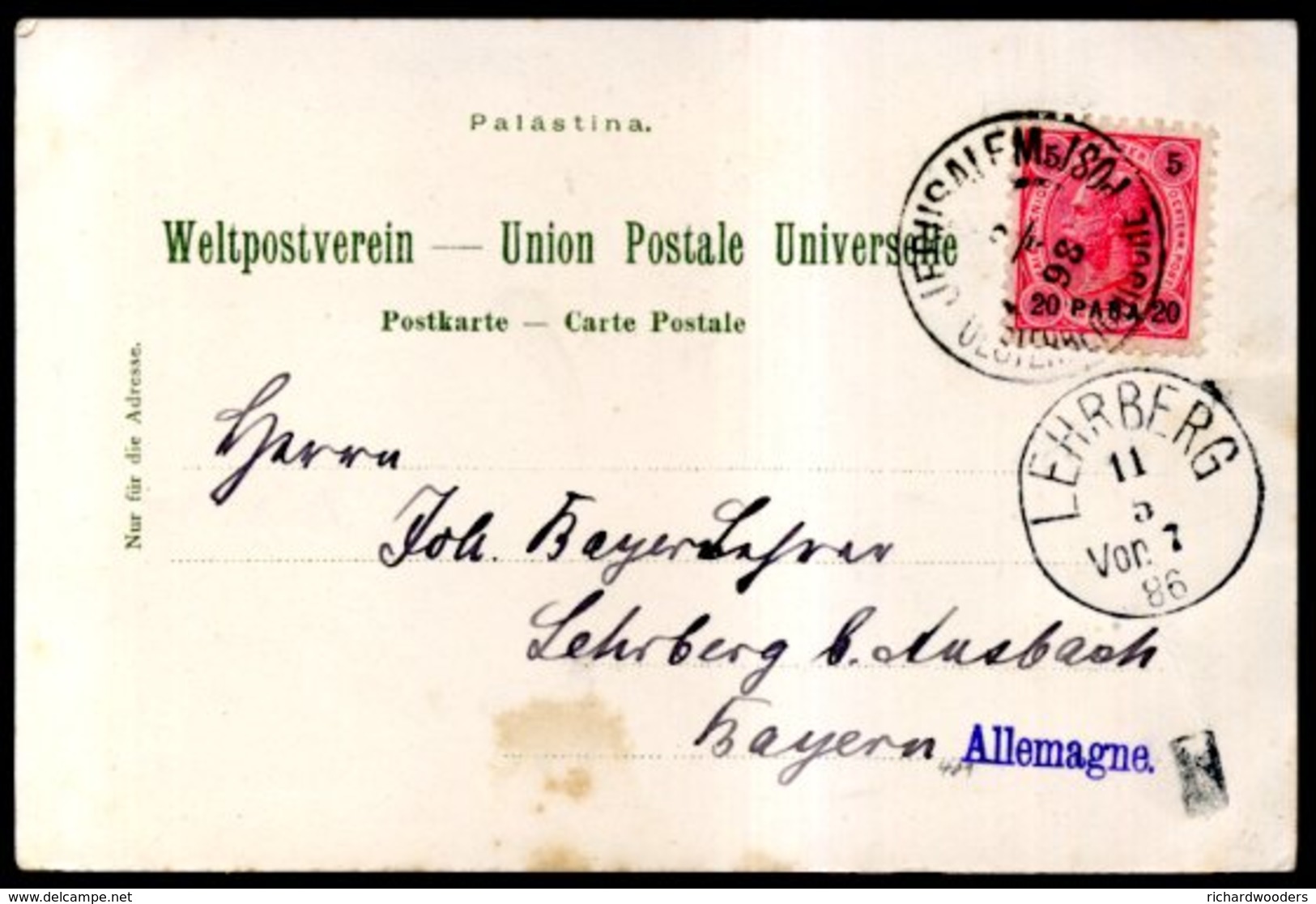 Austrian Levant (Austo-Hungarian POs In Turkey) - Cartas & Documentos